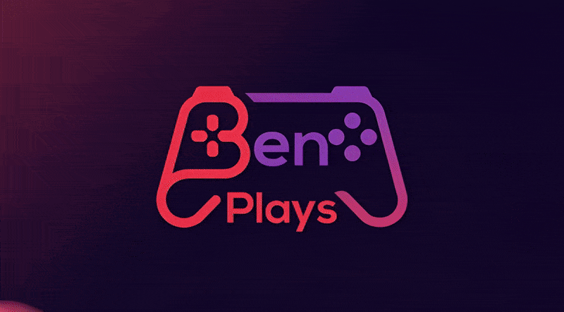 Ben Plays logo animated with a Pokeball